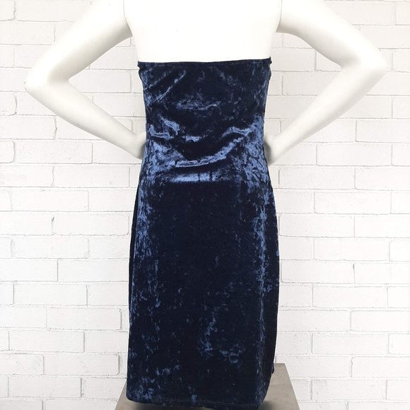 Guess Strapless Velour Dress - Picture 5 of 7